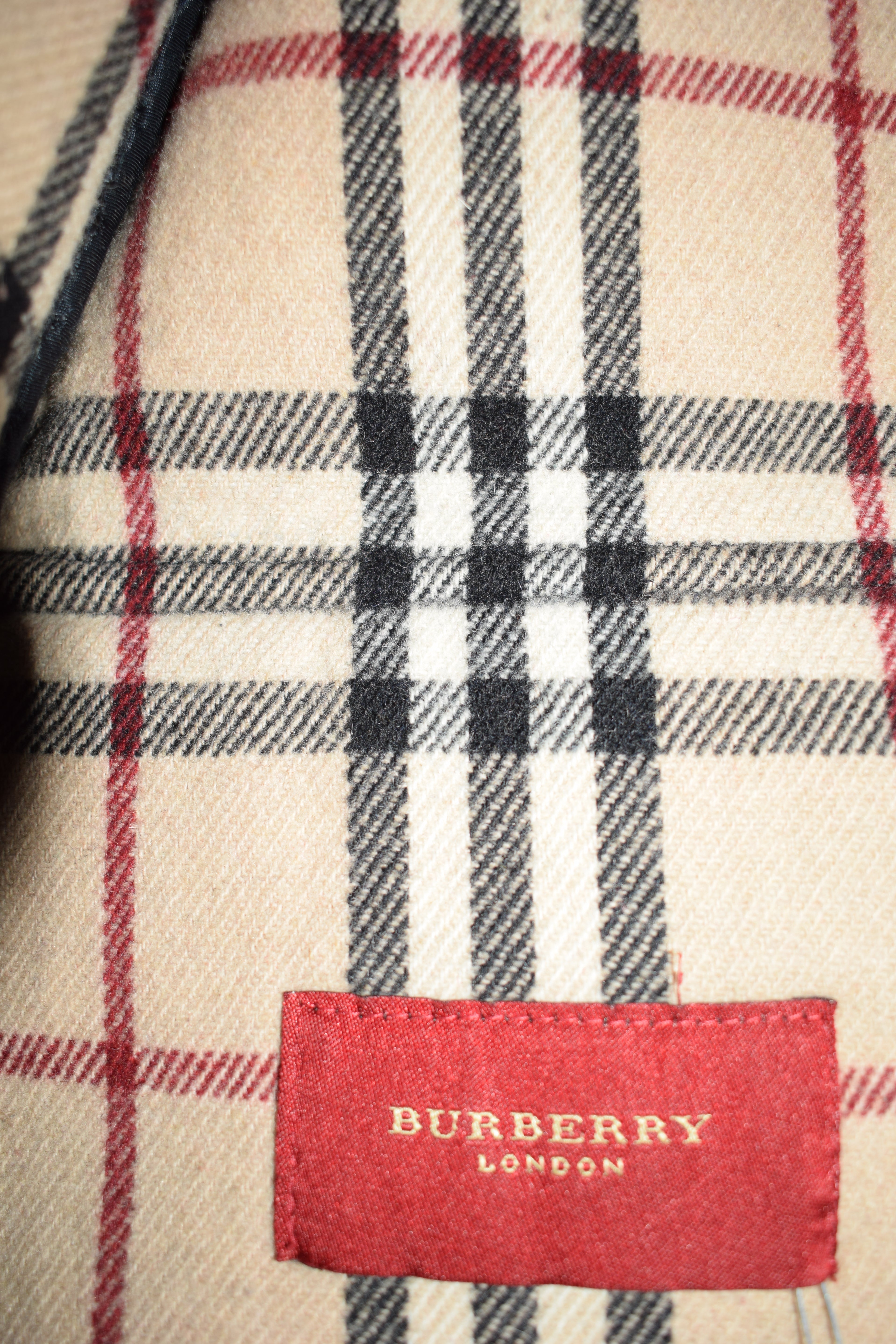 BURBERRY NOVA CHECK LINED COAT