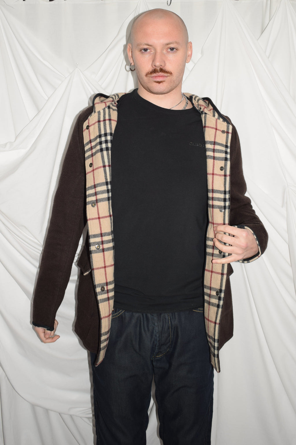 BURBERRY NOVA CHECK LINED COAT