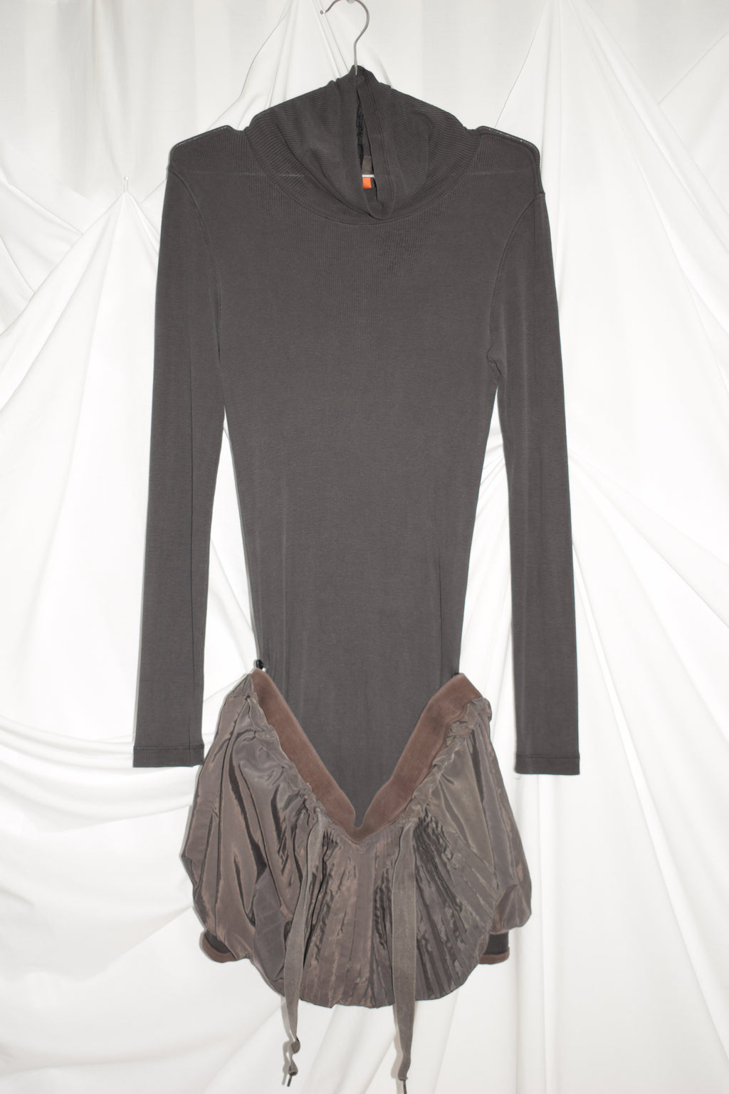GREY TURTLE NECK BUBBLE DRESS by Cop Copine