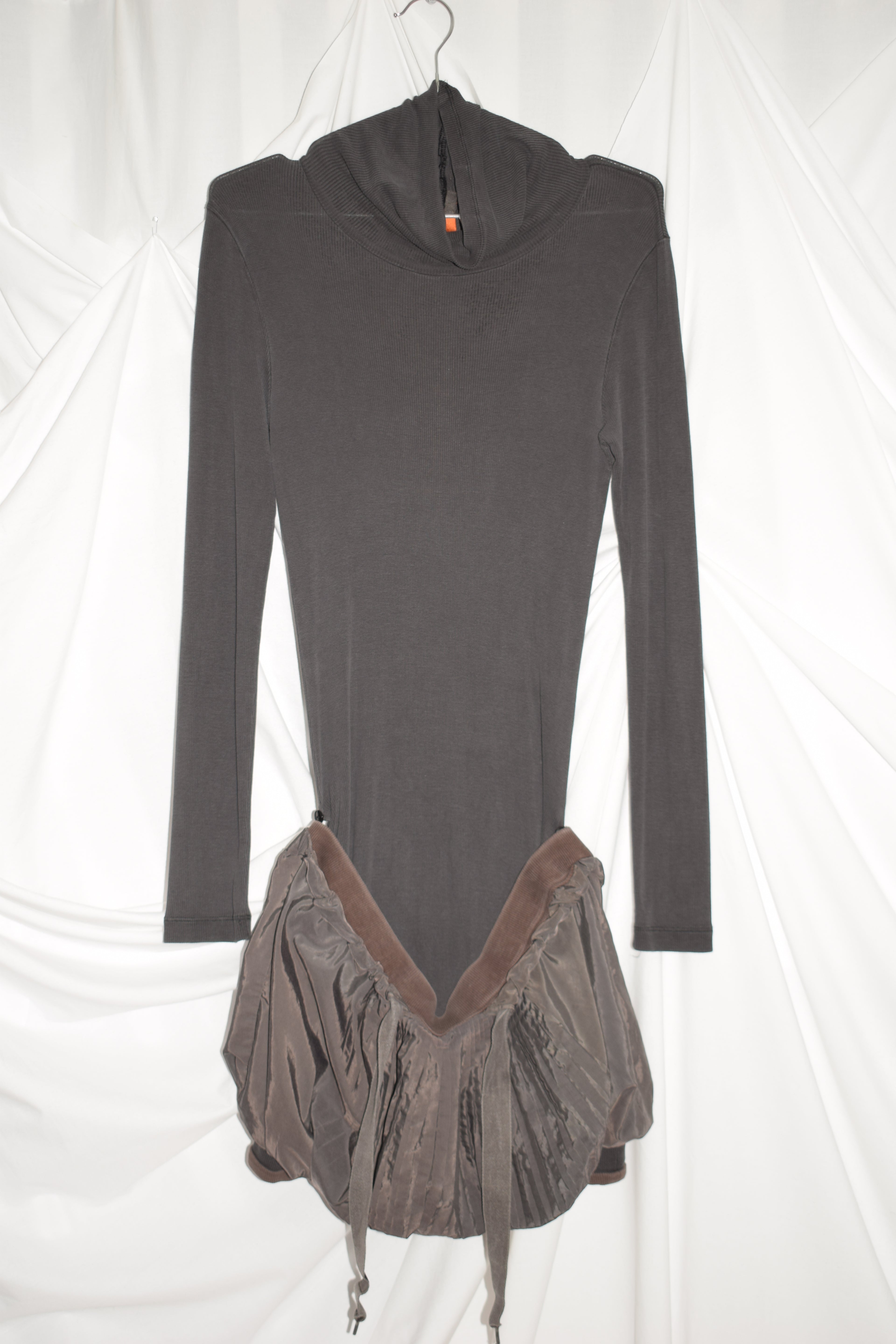 GREY TURTLE NECK BUBBLE DRESS by Cop Copine