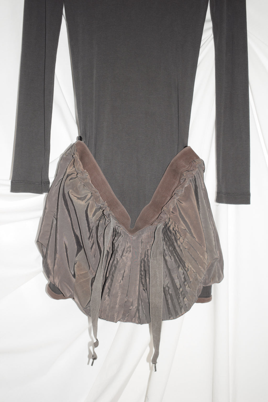 GREY TURTLE NECK BUBBLE DRESS by Cop Copine