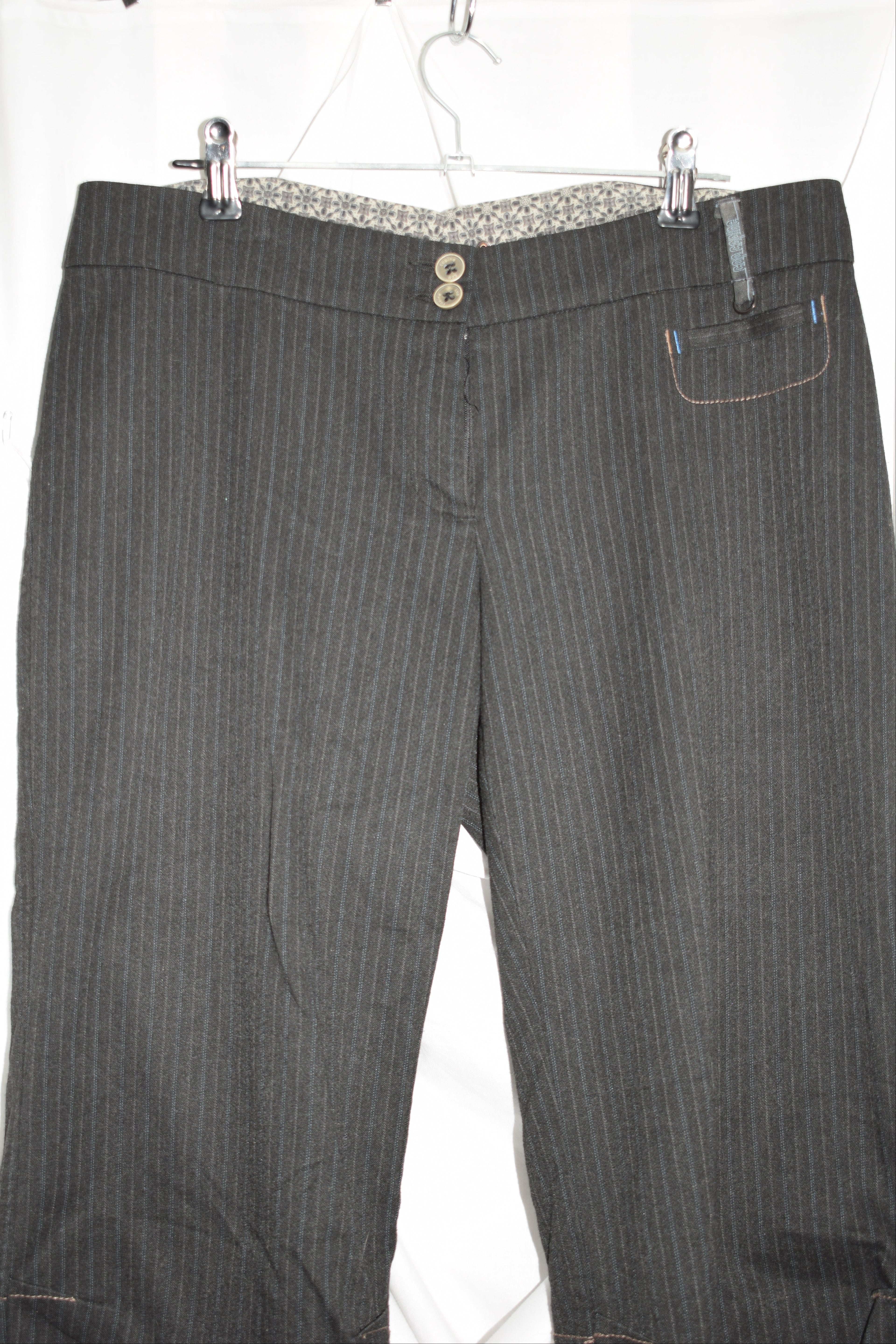 GREY PIN STRIPE CAPRIS by Cop Copine