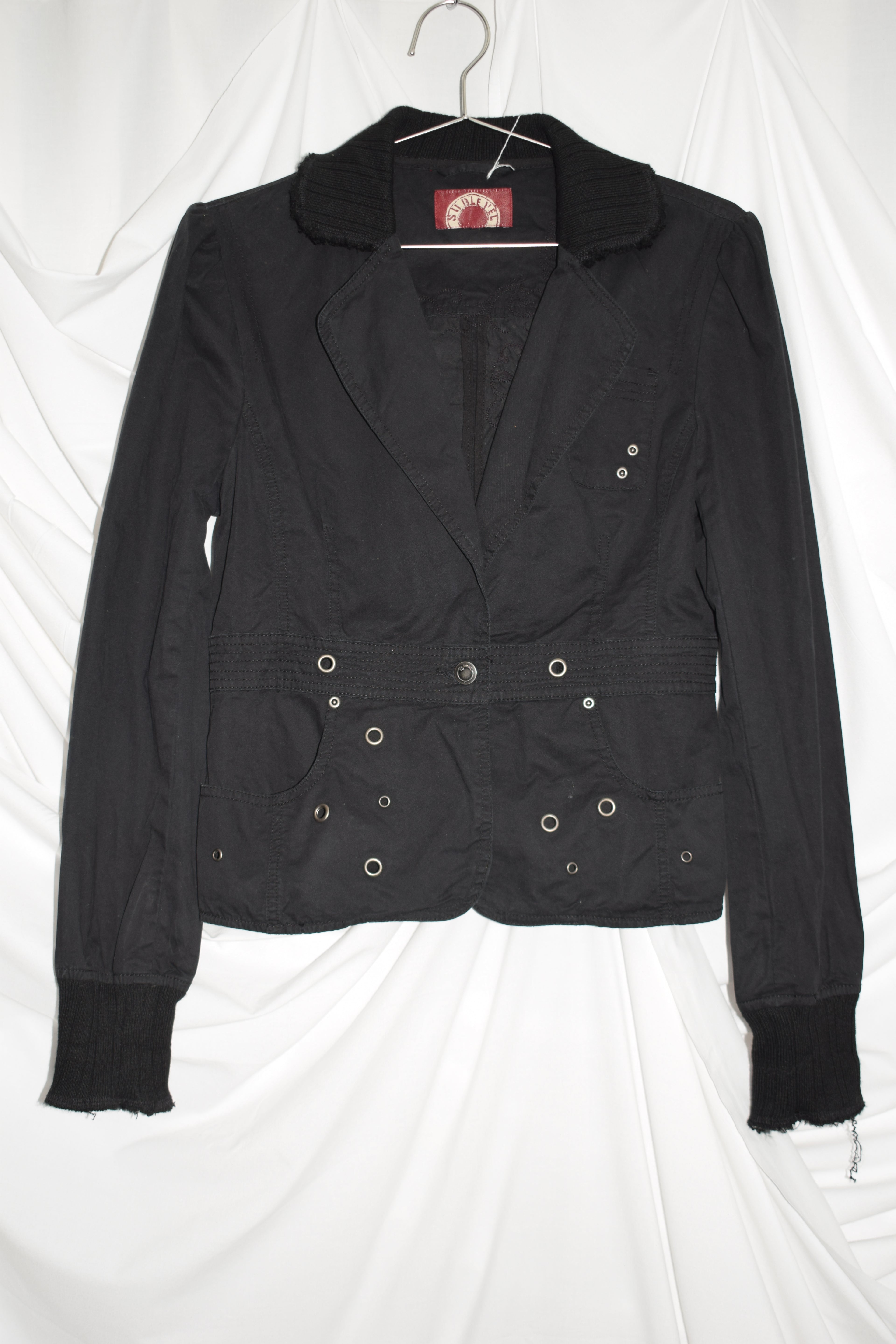 BLAZER-STYLE LIGHTWEIGHT BLACK JACKET