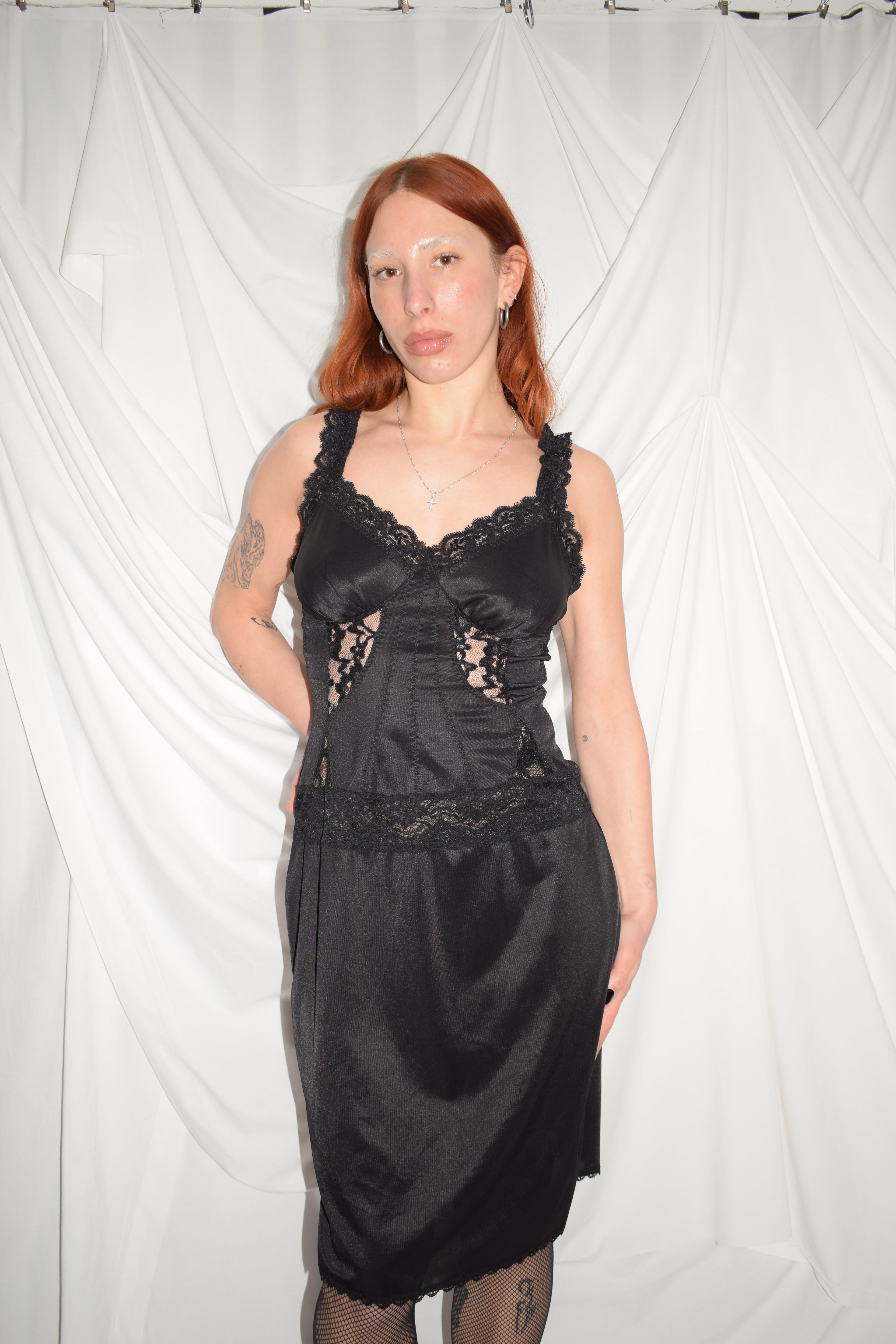 BLACK NIGHT DRESS by HUGO BOSS