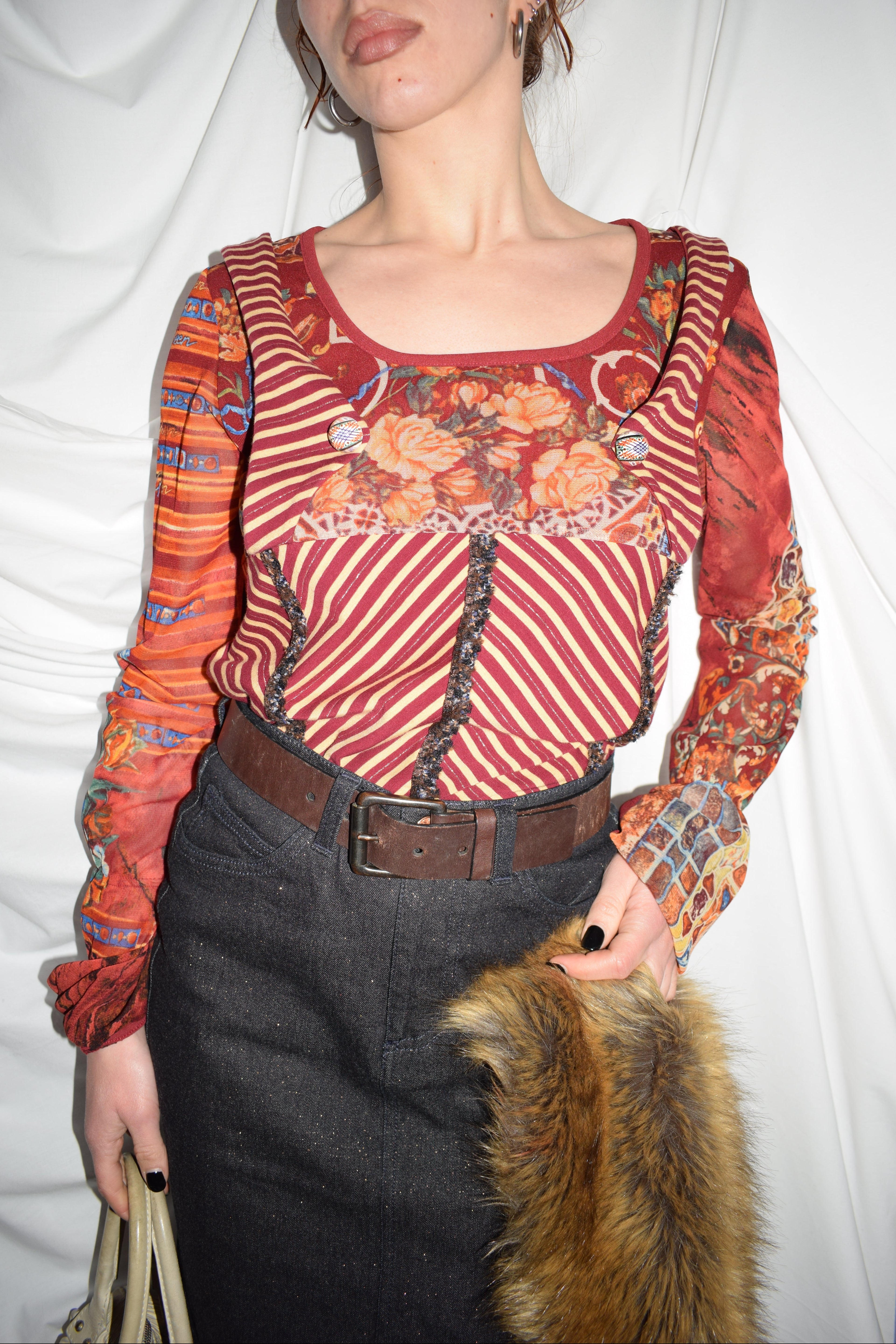 SAVE THE QUEEN MESH TOP