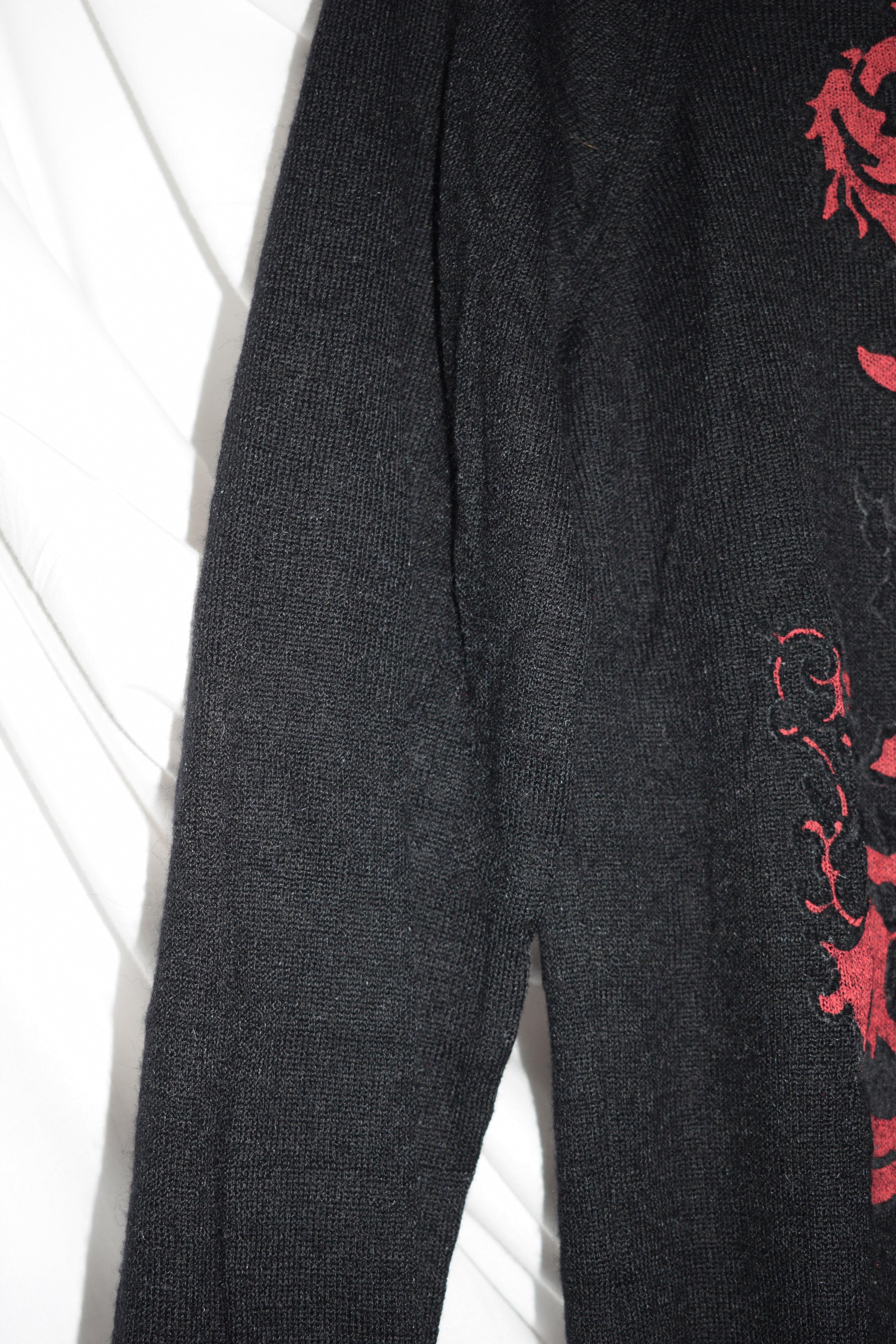 DEATH GLORY V NECK KNIT JUMPER by ENERGIE