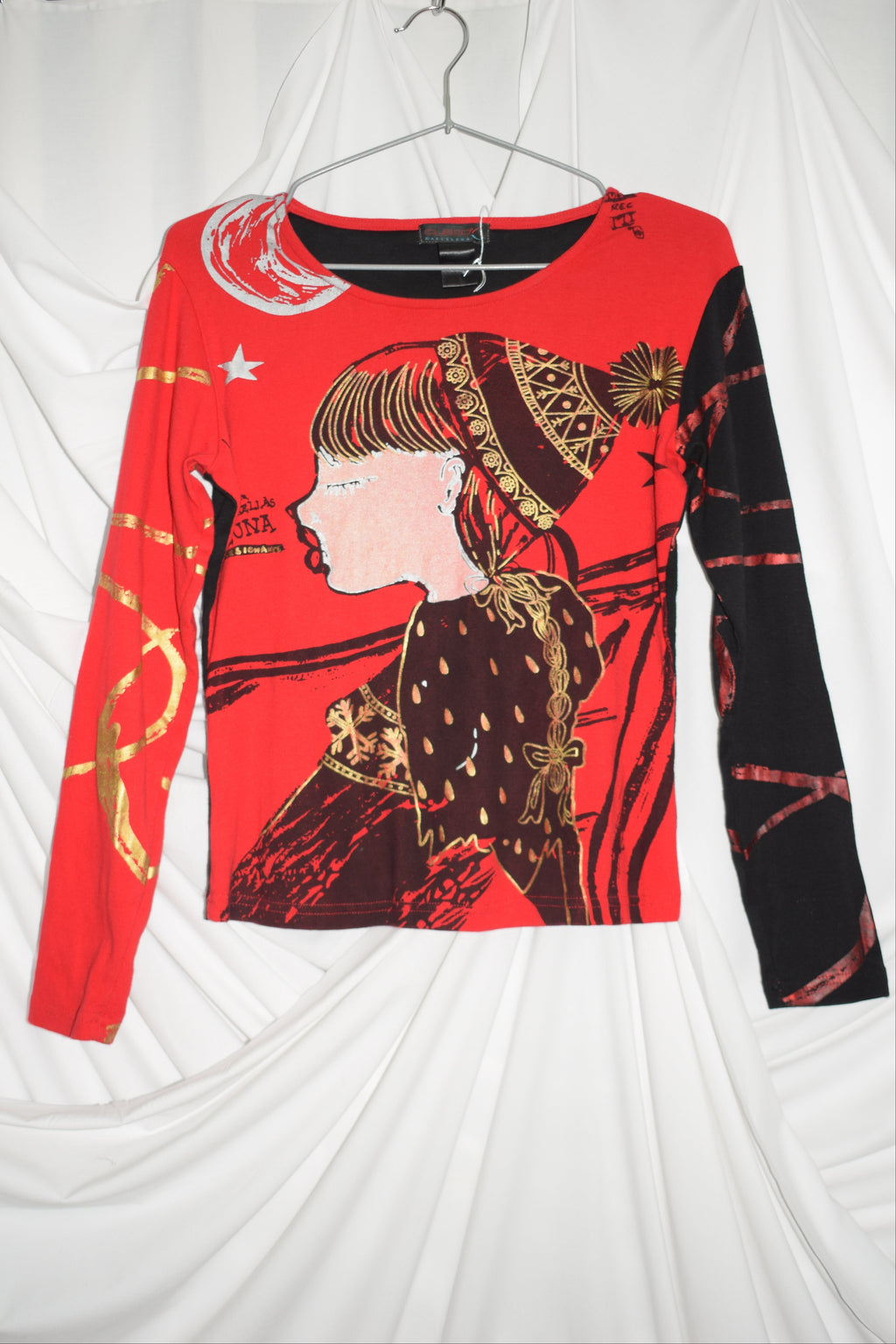 RED CUSTO BARCELONA GRAPHIC LONG SLEEVE