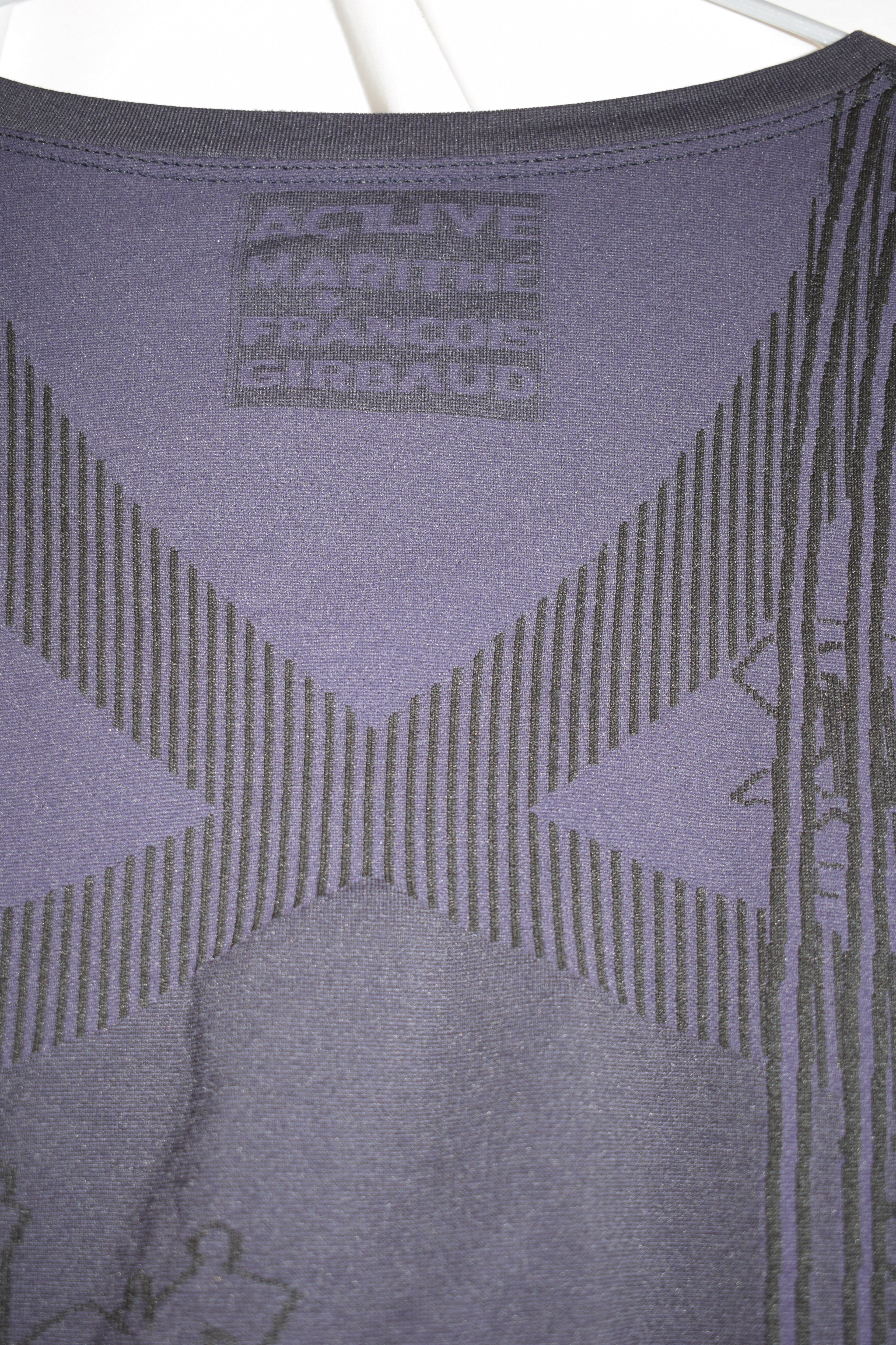 PURPLE LONG SLEEVE ELASTIC TOP by MFG