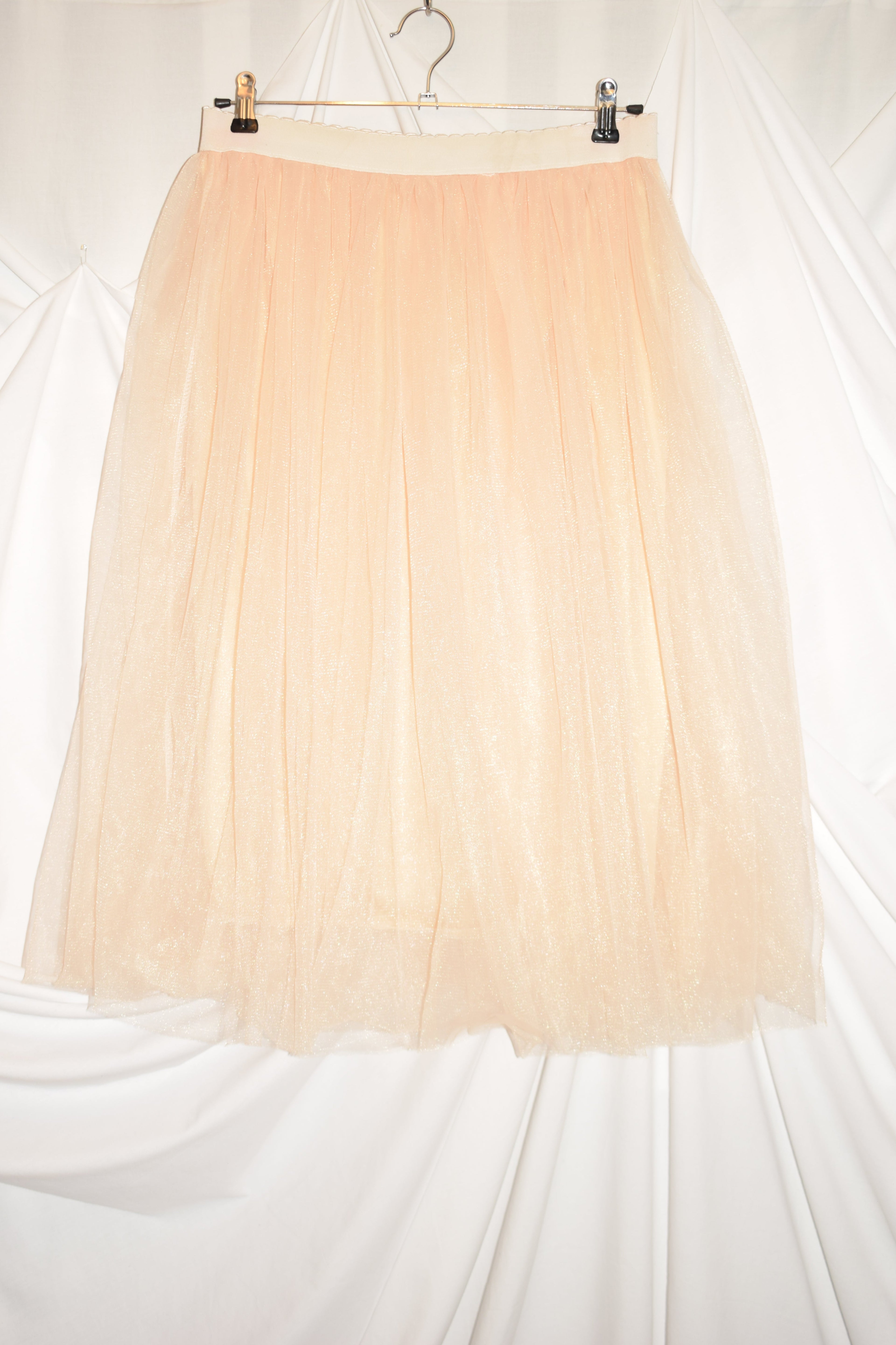 CREAM MIDI TUTU WITH ELASTIC BAND