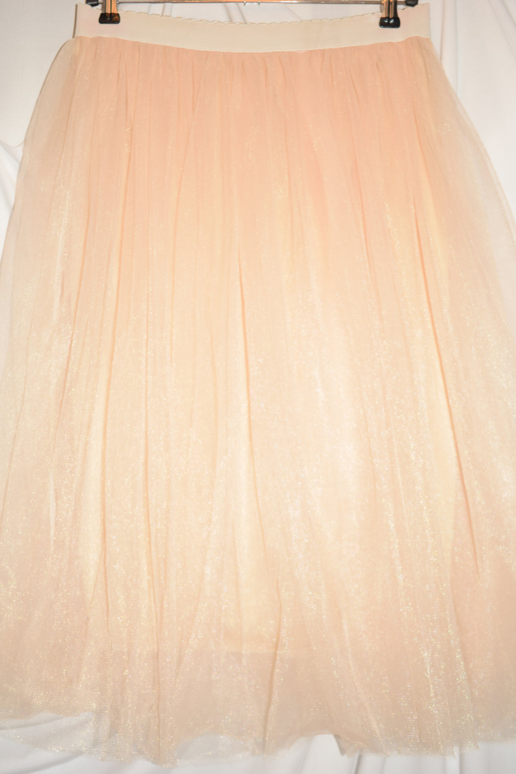 CREAM MIDI TUTU WITH ELASTIC BAND