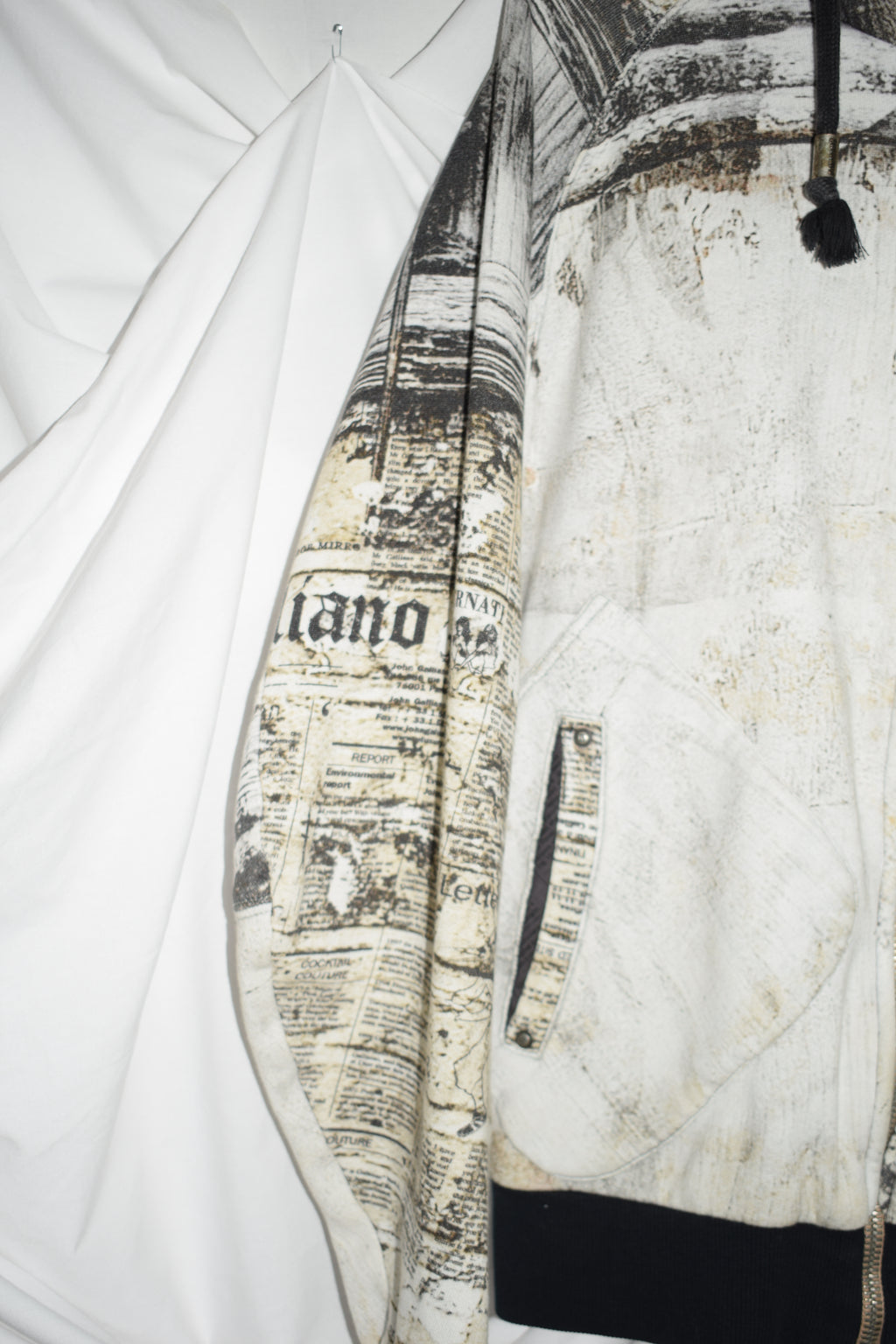 GALLIANO ZIP-UP HOODIE