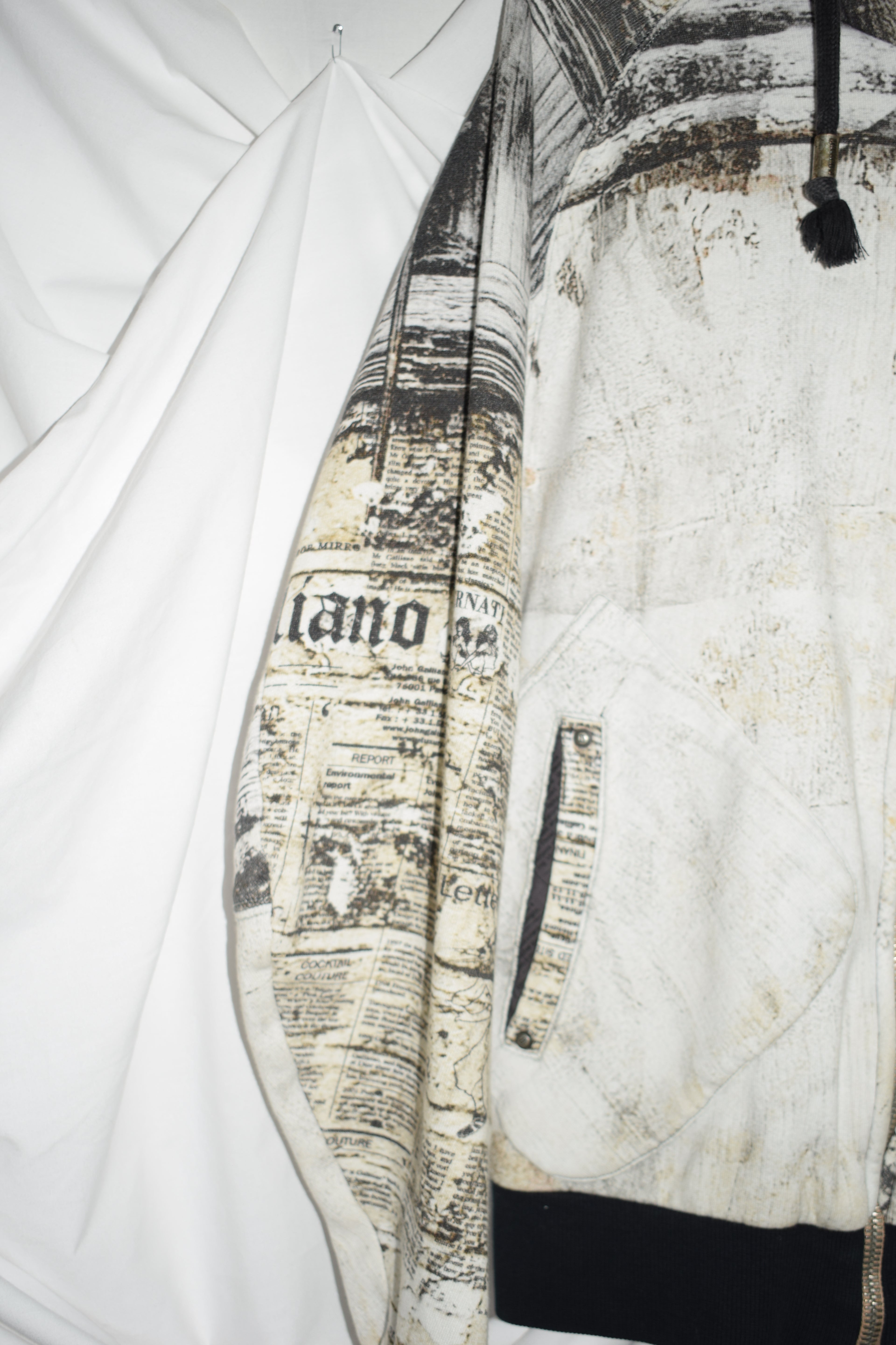 GALLIANO ZIP-UP HOODIE