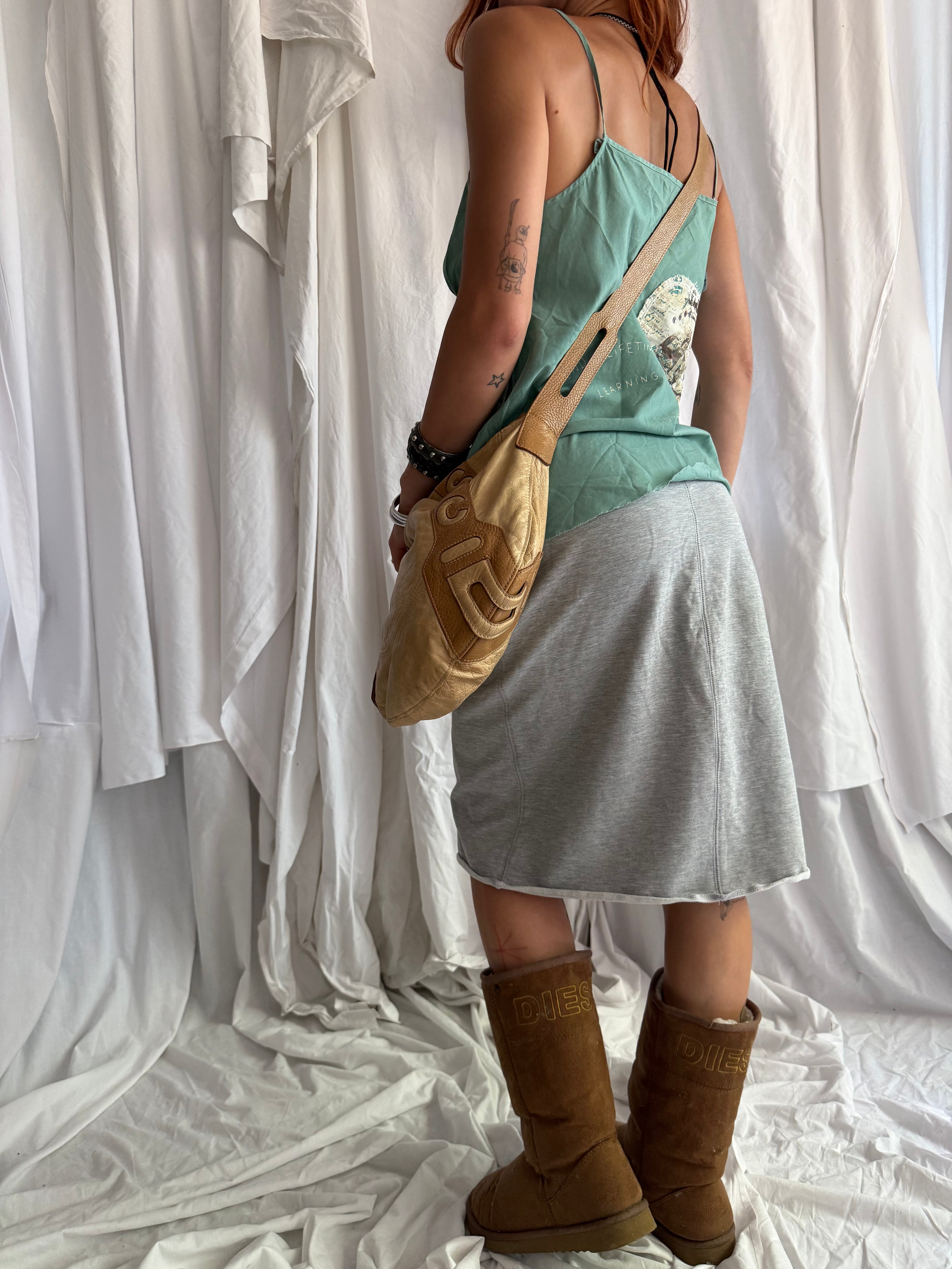 TURQUOISE EMBROIDERED CAMI TOP